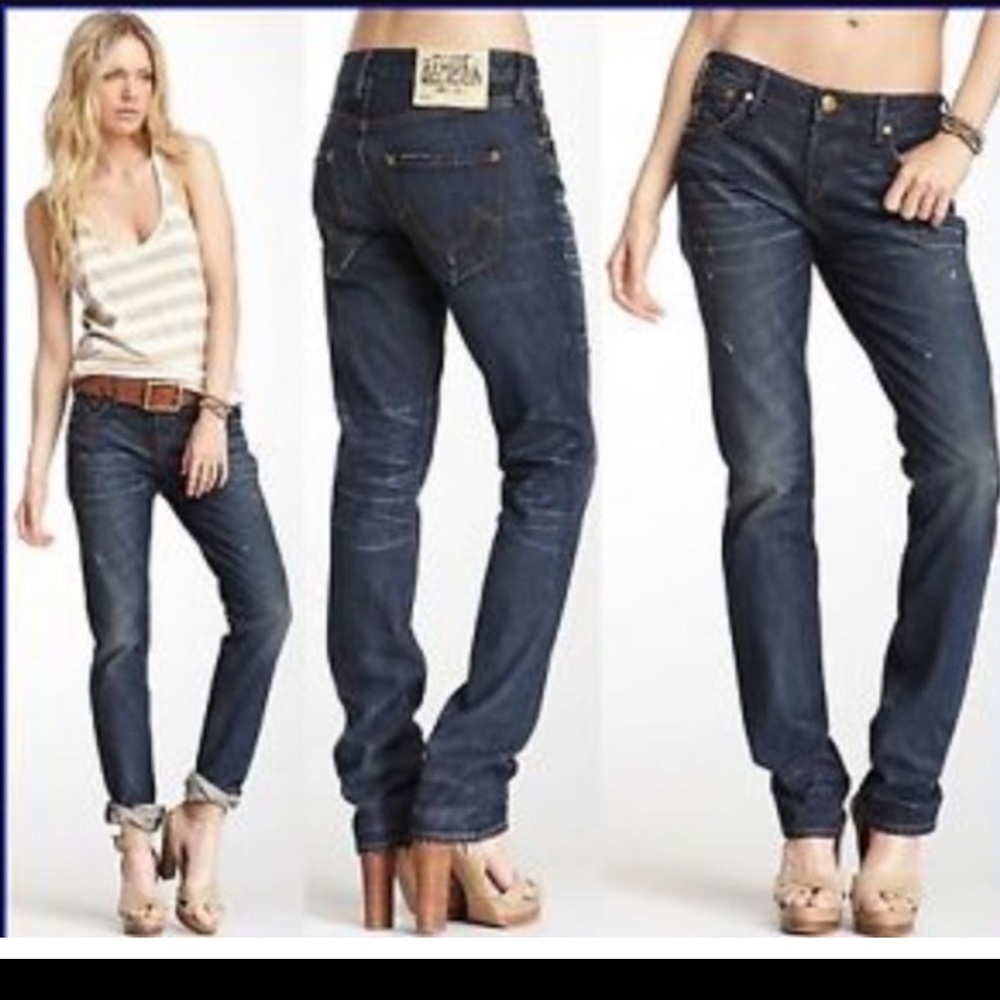 True Religion Avery Straight Leg Jeans Size 25